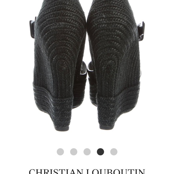 Christian Louboutin Wedges. Size 38. EUC - Picture 4 of 5